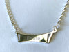 Sterling Silver 925 Necklace with Plain Pendant - Available Personalised Engraved