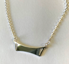 Sterling Silver 925 Necklace with Plain Pendant - Available Personalised Engraved