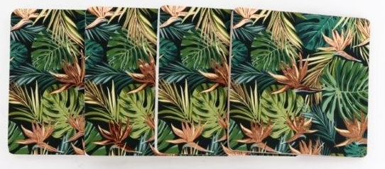 Tropical Leaf Coasters 10cm