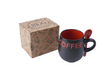Red 'Coffee' Mug & Spoon