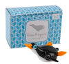 Sliding Glass Penguin Ornament 6cm