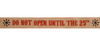 'Do Not Open Until 25th December' Jute Ribbon 3M