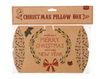 Craft Paper 'Merry Christmas' Pillow Box