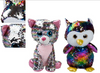 10cm Plush Glitzies Sequin Colour Change Animals