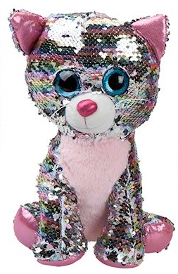 10cm Plush Glitzies Sequin Colour Change Animals