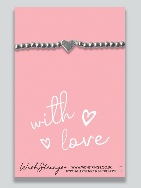 Wishstrings Metal Bracelet - With Love