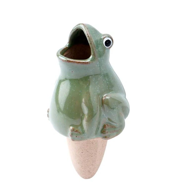 Stoneware Frog Water Feeder