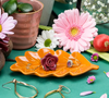 The Potting Shed Brown Leaf Trinket Dish