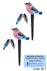 Small Perspex® Garden Bird Sticks - 2 Pack - Culzean Gifts