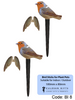 Small Perspex® Garden Bird Sticks - 2 Pack - Culzean Gifts