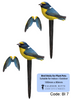 Small Perspex® Garden Bird Sticks - 2 Pack - Culzean Gifts