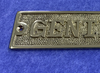 CAST BRASS DOOR SIGN "GENTLEMEN" - Culzean Gifts