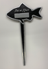 Engraved Personalised 'Pet at Rest' Cast Aluminium Memorial Stake - Fish - Culzean Gifts