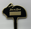 Personalised 'Pet at Rest' Cast Brass Memorial Stake (Rabbit)