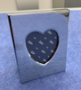 Chrome Plated Picture Frame with Heart Window - Available Personalised Engraved