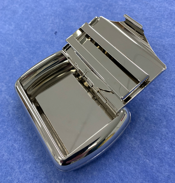 Personalised Tobacco Tin with Internal Holder for Papers Chrome Finish