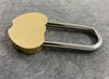 Personalised Brass Heart Love Lock in