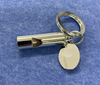 Personalised Silver Plated Whistle Keyring