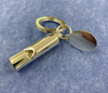 Personalised Silver Plated Whistle Keyring