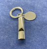 Personalised Silver Plated Whistle Keyring