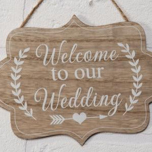 Welcome To Our Wedding Plaque - Culzean Gifts