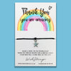Wishstrings Rainbow Thank You Bracelet