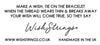 Wishstrings Smile Change The World Bracelet