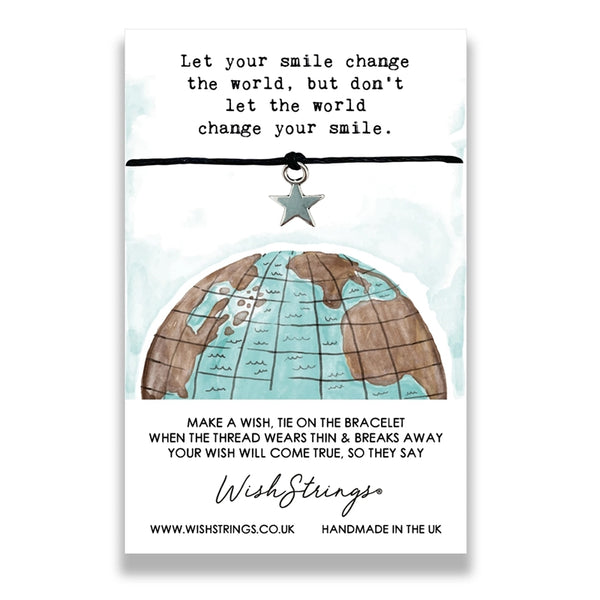 Wishstrings Smile Change The World Bracelet