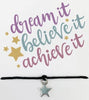 Wishstrings Dream Believe Achieve Bracelet