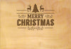 Engraved Personalised 26 x 28 x 15 cm Deluxe Wooden Pine Christmas Eve Box with Lift off Lid - Culzean Gifts