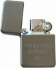Star Flip Top Lighter - Gun Metal - Available Engraved Personalised - Culzean Gifts