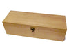 Engraved Personalised Honey Colour Wooden Hinged Wine & Champagne Box - Culzean Gifts