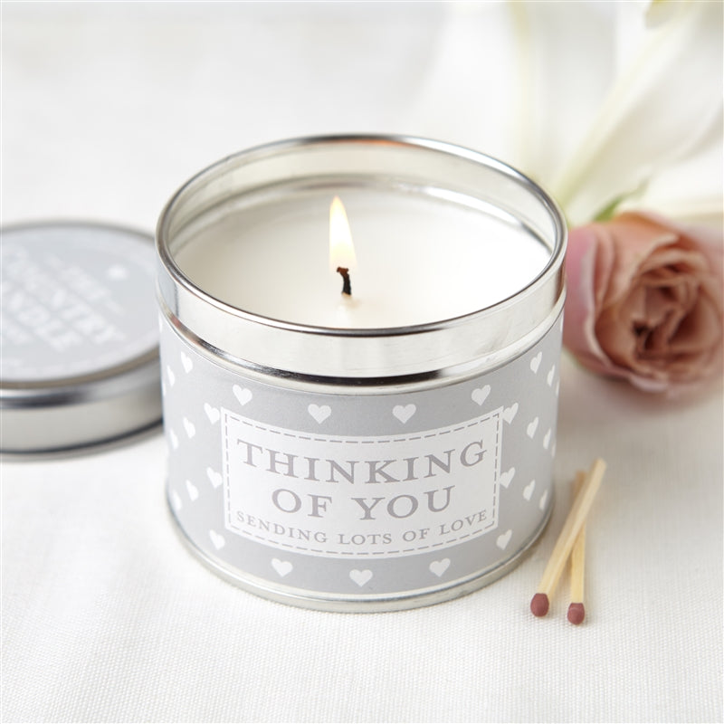 Sentiments Candle in Tin - Thinking Of You