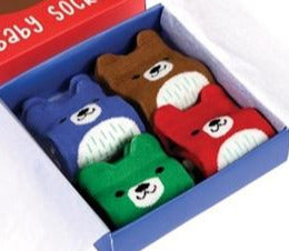 Pack Of 4 Bear Baby Socks - Culzean Gifts