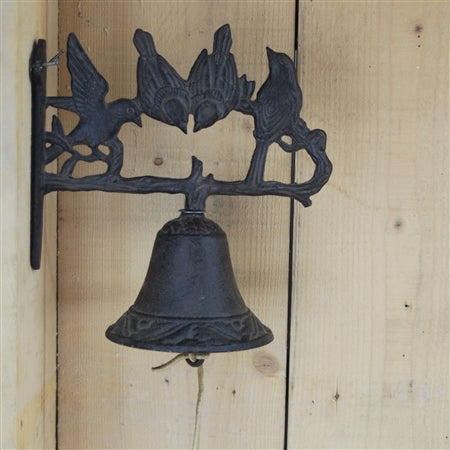 Cast Iron Working Doorbell With 4 Birds Perched On The Top