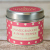Superstars Candle in Tin - Pomegranate & Pink Pepper