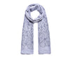 Grey Embroidered Scarf 180cm