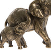 Reflections Bronzed Elephant And Calf