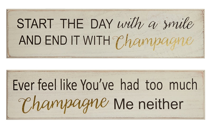 Champagne Wall Plaques