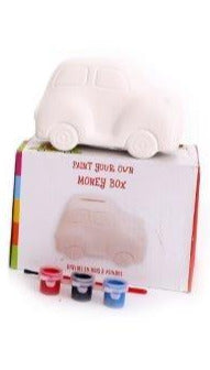 Paint Your Own Money Bank Car, Train or Aeroplane 10cm - Culzean Gifts