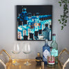 40cm x 40cm Framed Bombay Sapphire - Direct Print to Glass - Culzean Gifts