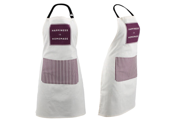 'Happiness Is Homemade' Purple Baking Apron - Culzean Gifts
