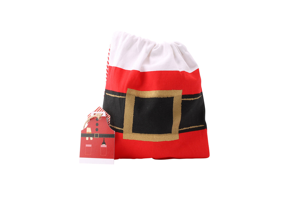 Adult Santa Apron with Matching Drawstring Bag - Culzean Gifts