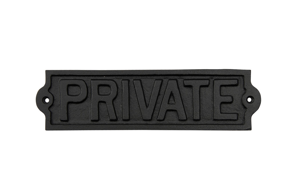 'Private' Iron Sign - Culzean Gifts