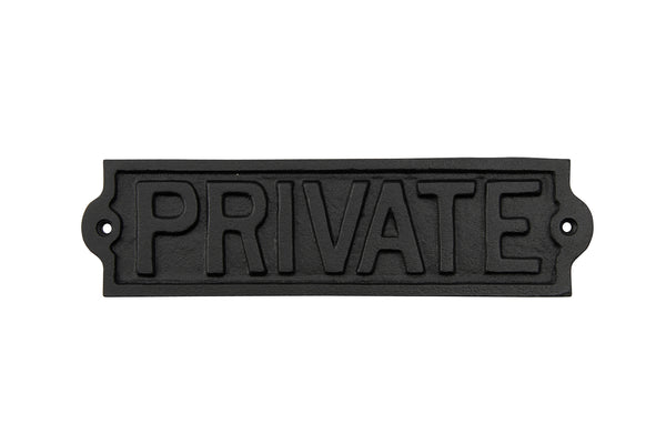 'Private' Iron Sign - Culzean Gifts