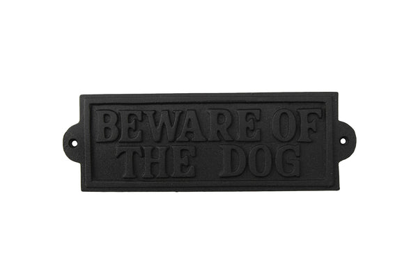 'Beware of the dog' Iron Sign gift for dog lovers - Culzean Gifts