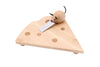 Engraved Personalised Cheese Board Wedge with Mouse Knife - Culzean Gifts