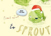 Card With Magic Growing Bean - Sprouts