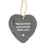 Loft Slate Hanging Slate Heart With Warming Message - Culzean Gifts