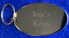Oval Gold Plated Key Fob Engraved Personalised